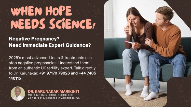When Hope Needs Science: How Dr. Karunakar Marikinti Helps Women Prevent Negative Pregnancies   