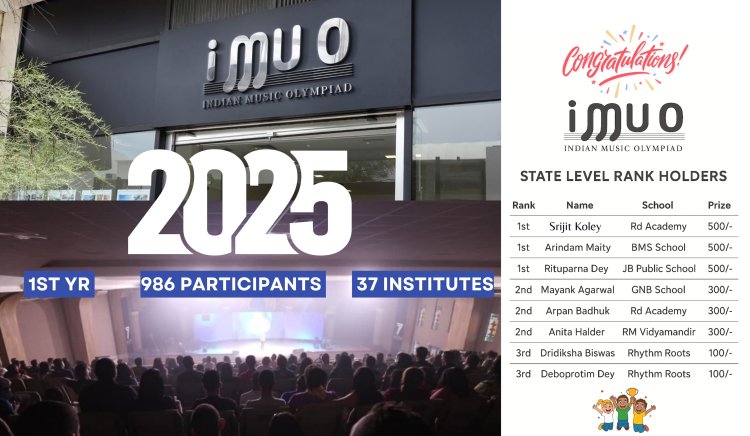 Students Shine in the First-Ever State-Level Indian Music Olympiad 2025
