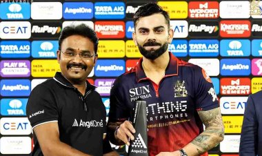 Amravati’s Pride Shines on the IPL Stage as Piyush Nandurkar Presents Angel One Super Six Award to Virat Kohli
