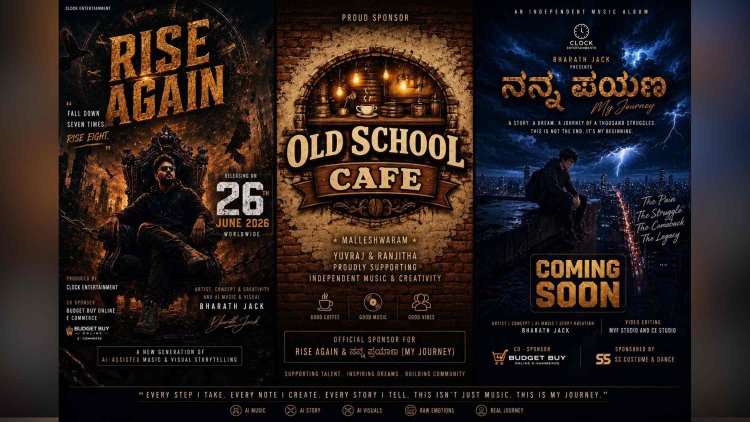 Bharath Jack Announces Upcoming Independent Music Albums – Rise Again & ನನ್ನ ಪಯಣ (Nanna Payana) with Old School Cafe Malleshwaram