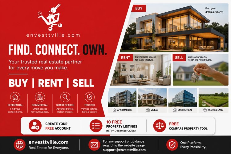 Envesttville: A New Real Estate Platform Connecting Buyers, Sellers, and Renters Across India